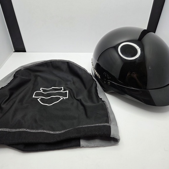 Harley-Davidson Midway Helmet Black DOT Half Shell AGV Size Medium With Bag